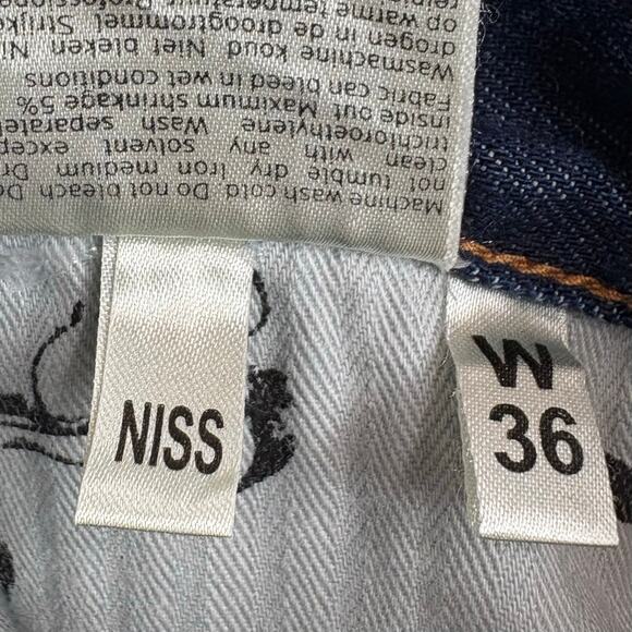 Denham Mens Razor Slim Fit Denim Jeans Cotton Poly Stretch Blue Niss Size 36 - Picture 8 of 14